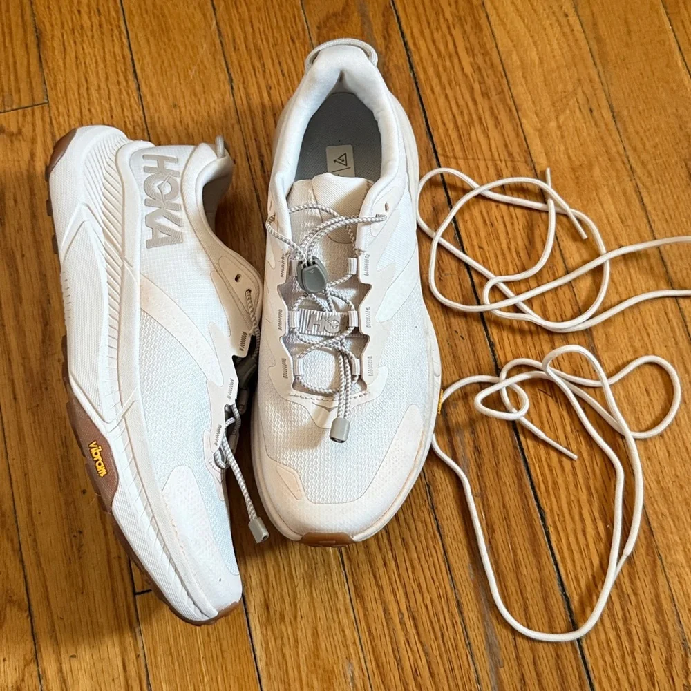Hoka One One Transport Egg Nog off white cream 7.5 - Picture 2 of 9